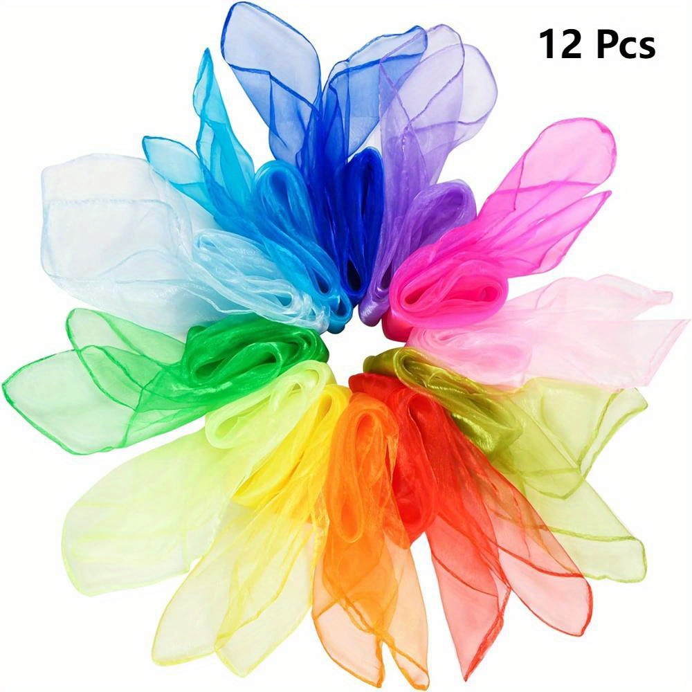 Silk Scarf Square - Foulards carrés de danse en soie
