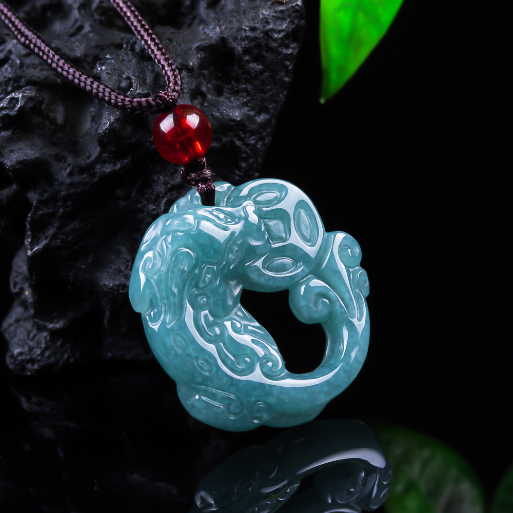 Women Accessories To Gift - Pendentif Pixiu en jadéite birmane, véritable