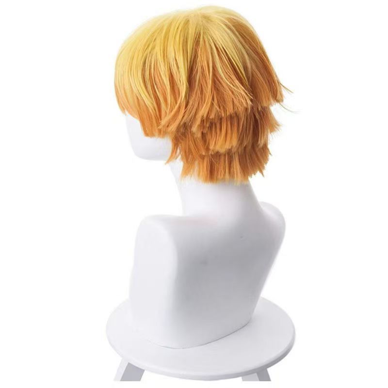 Women'S Yellow Accessories - Perruque de cosplay courte en couches