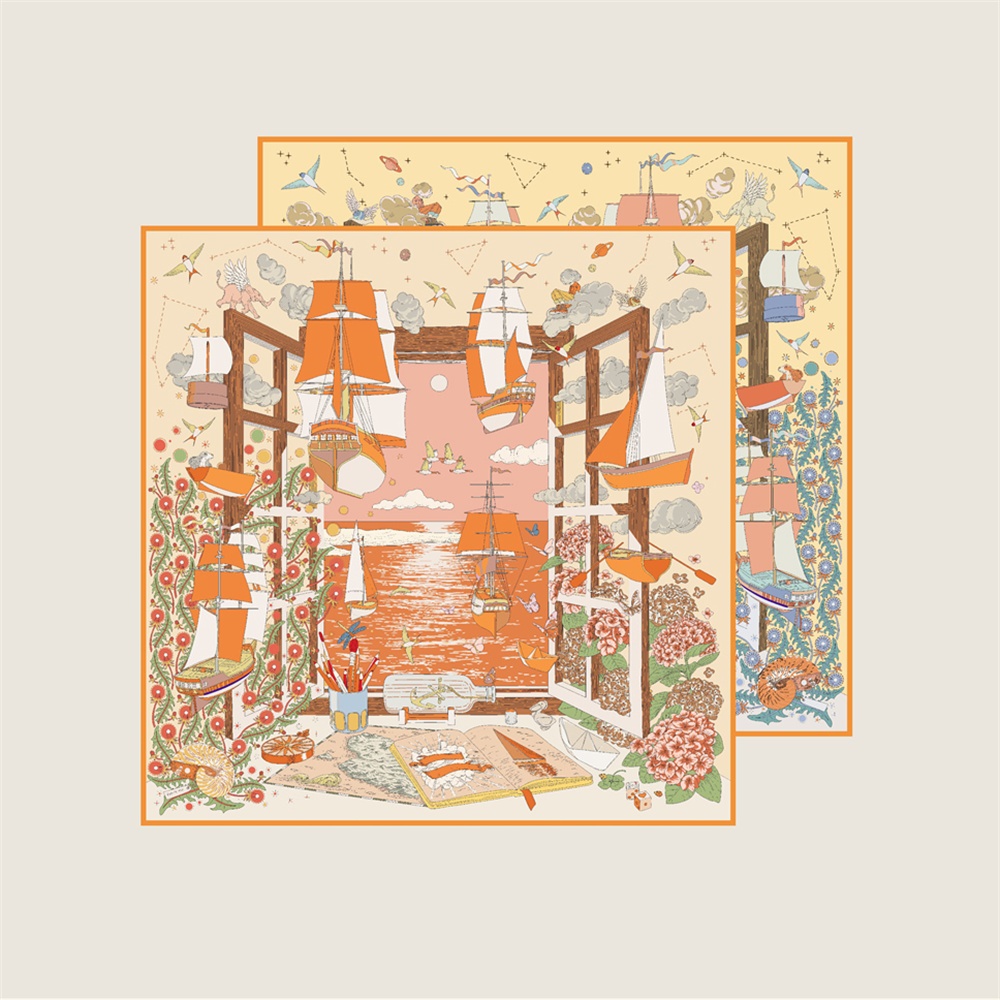 Écharpes en soie de marque 90C - Silk Scarf Square avis et prix