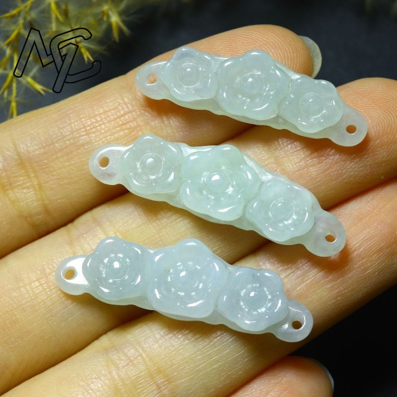 1 pièce Fleur en jadéite émera - Women Accessories To Gift avis et prix