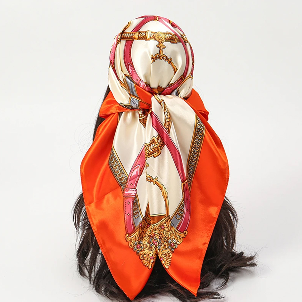Foulards de mode 90*90cm pour  - Silk Scarf Square avis et prix