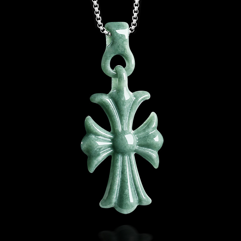 Collier pendentif croix en jad - Women Accessories To Gift avis et prix