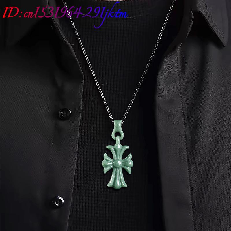 Collier pendentif croix en jad - Women Accessories To Gift avis et prix