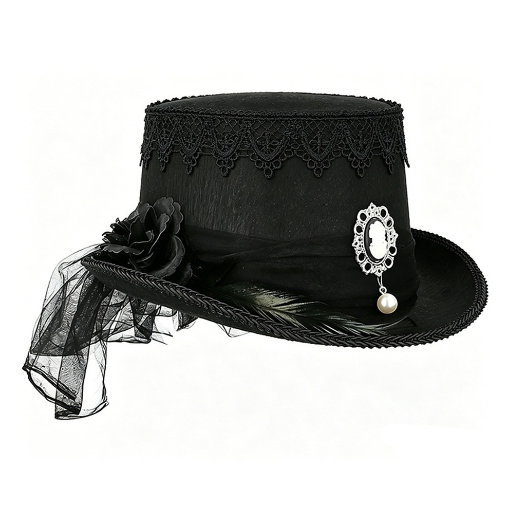 Chapeau haut de forme gothique - Women'S Victorian Era Accessories avis et prix
