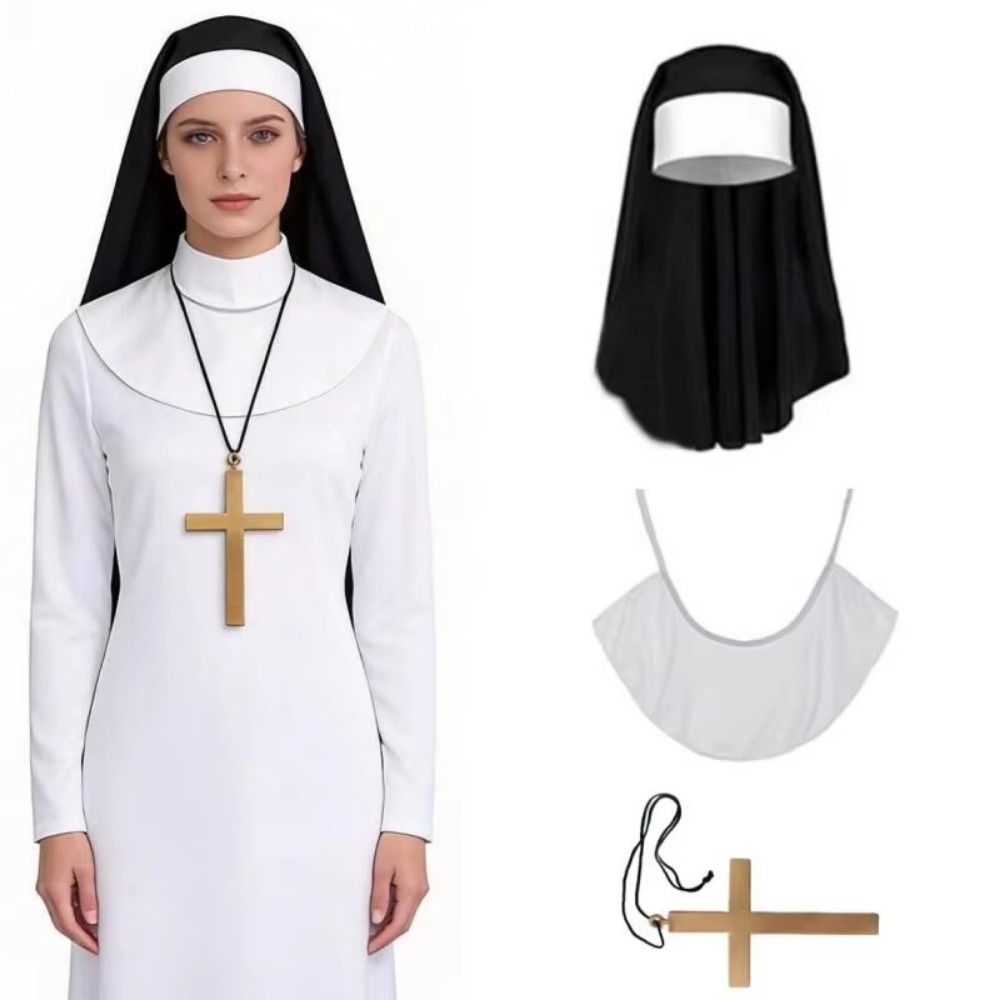 Ensemble de costumes de nonne  - Women'S Victorian Era Accessories avis et prix
